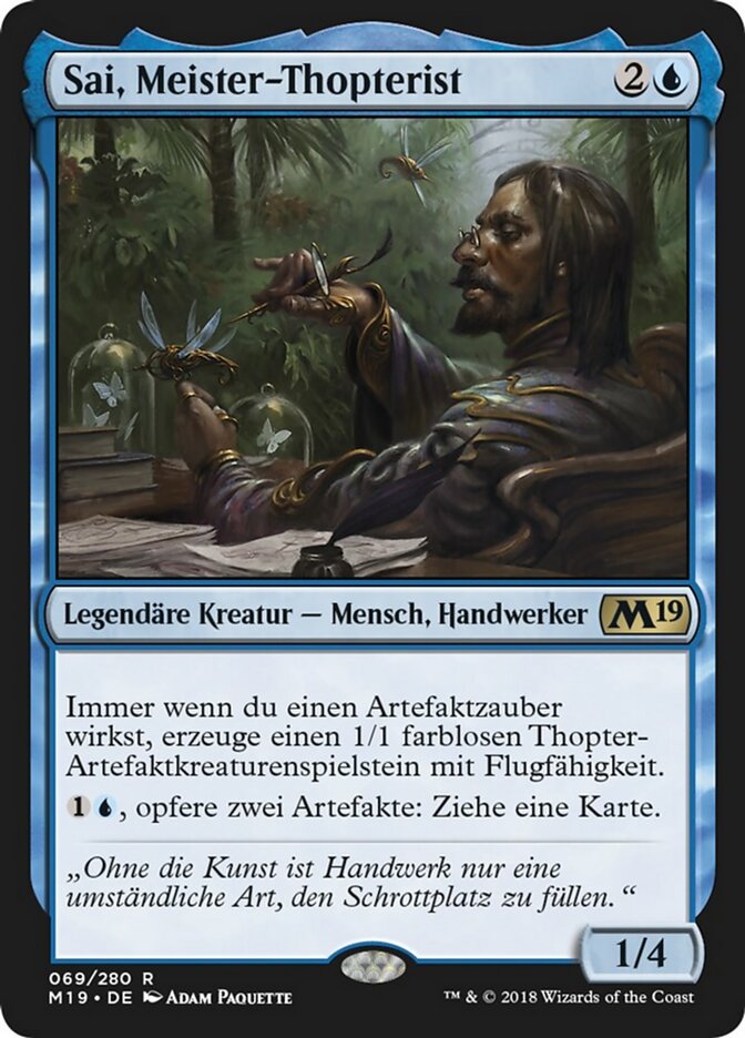 Sai, Meister-Thopterist