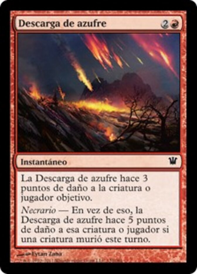 Descarga de azufre