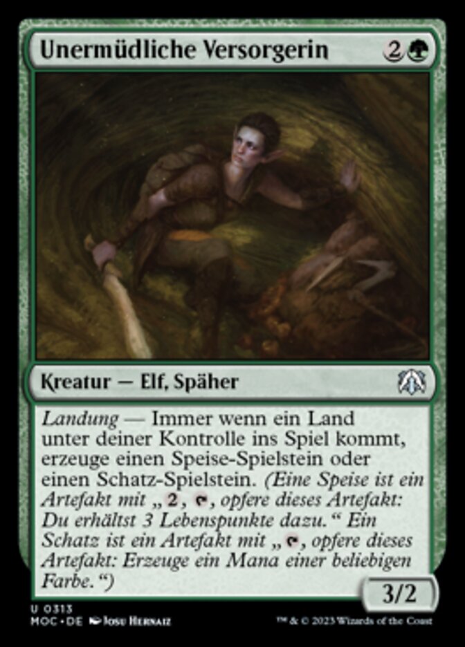 Unermüdliche Versorgerin