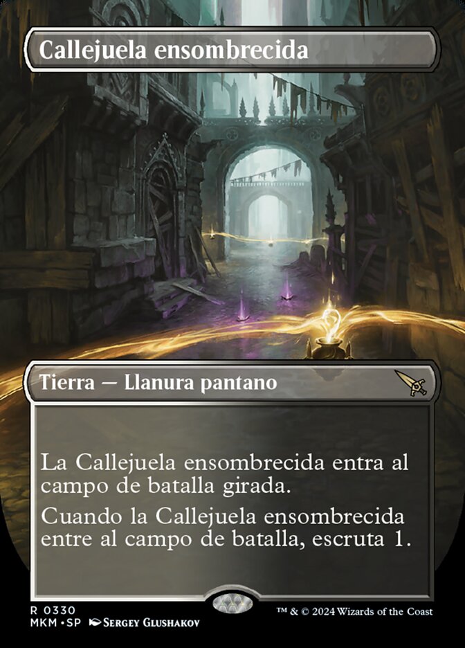 Callejuela ensombrecida