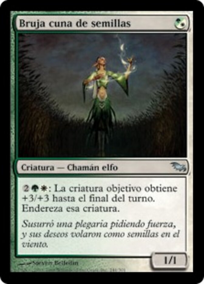 Bruja cuna de semillas