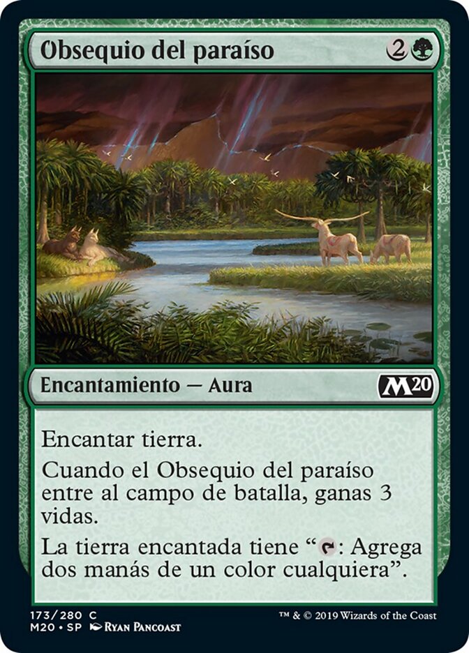 Obsequio del paraíso