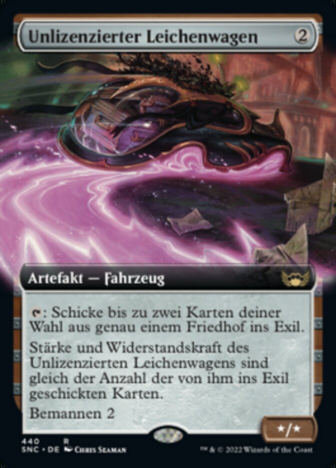 Unlizenzierter Leichenwagen