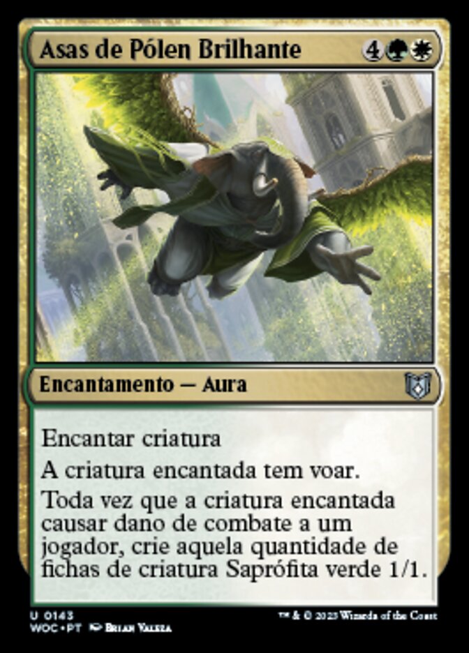 Asas de Pólen Brilhante