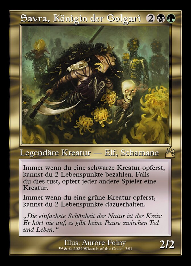Savra, Königin der Golgari