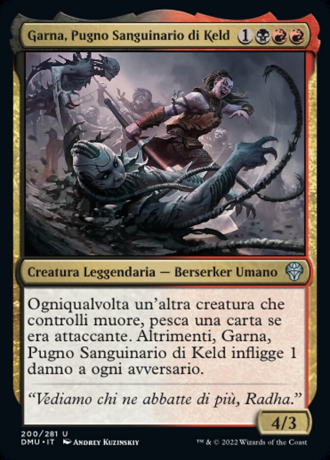 Garna, Pugno Sanguinario di Keld