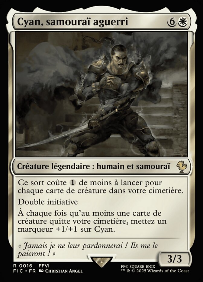 Cyan, samouraï aguerri