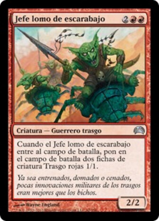 Jefe lomo de escarabajo