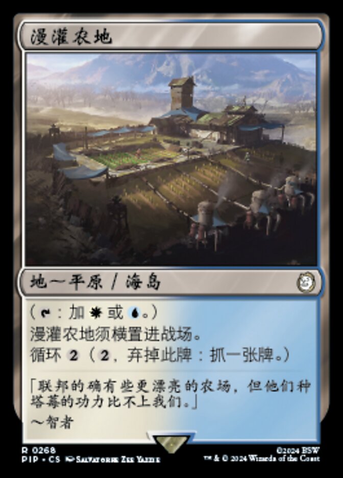 漫灌农地