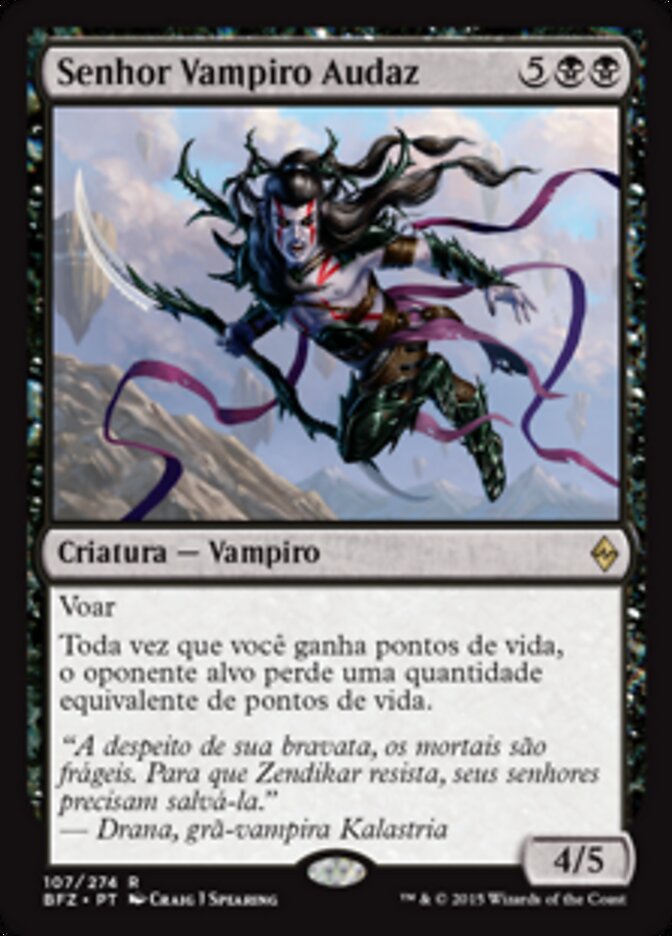 Senhor Vampiro Audaz