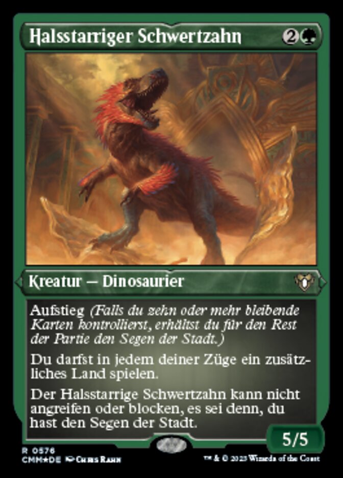 Halsstarriger Schwertzahn