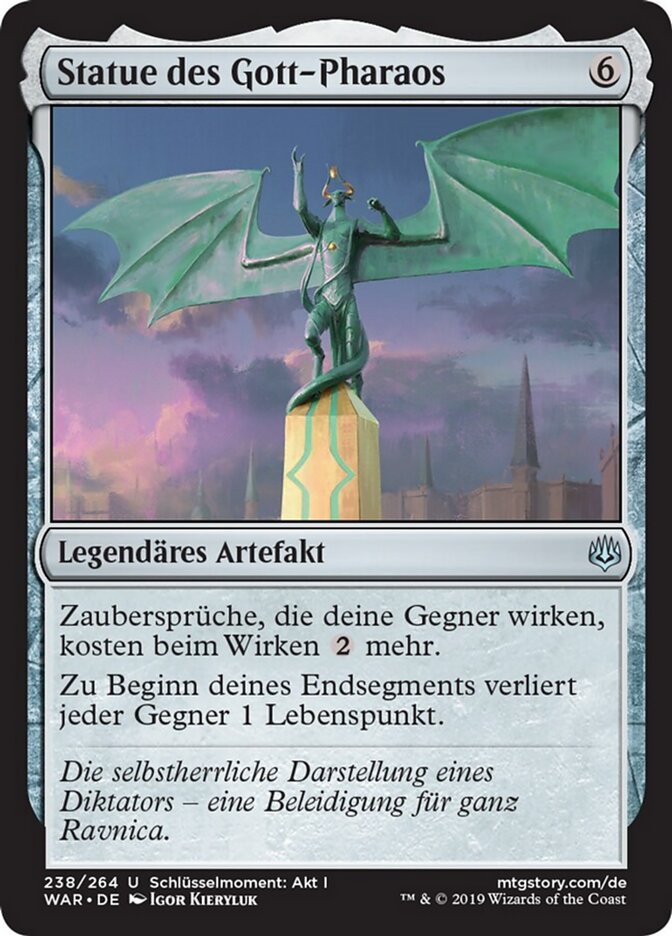 Statue des Gott-Pharaos