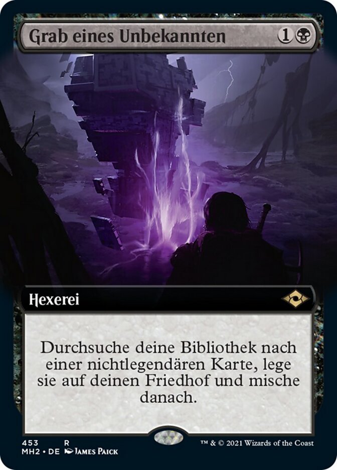 Grab eines Unbekannten