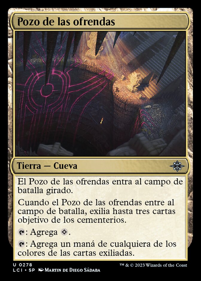 Pozo de las ofrendas