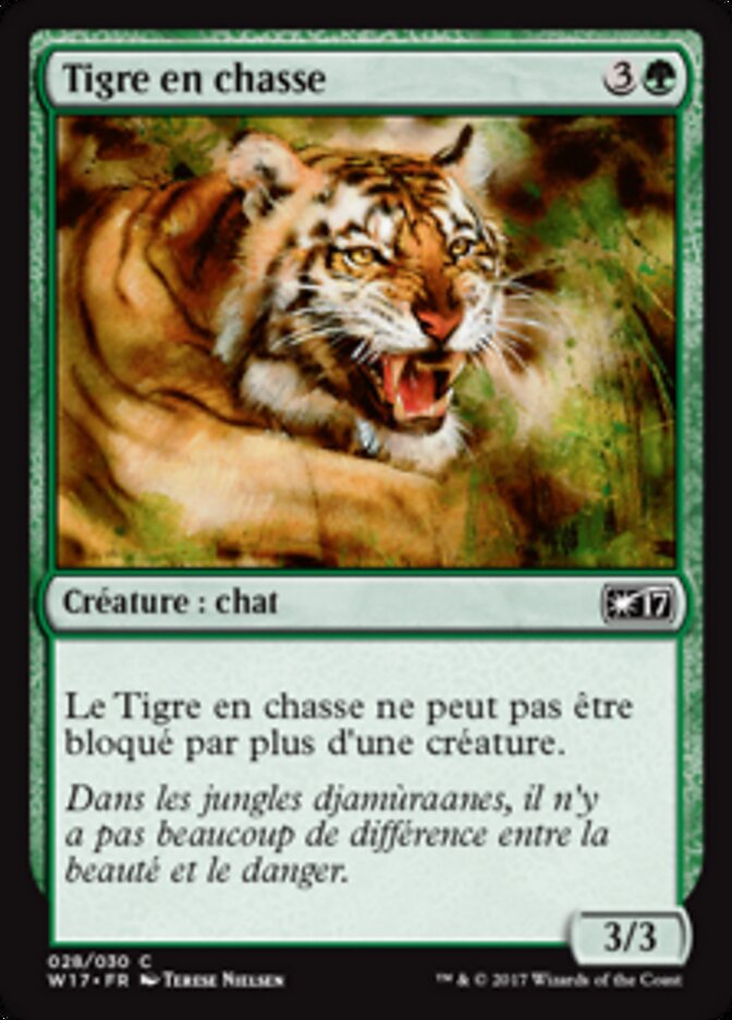 Tigre en chasse