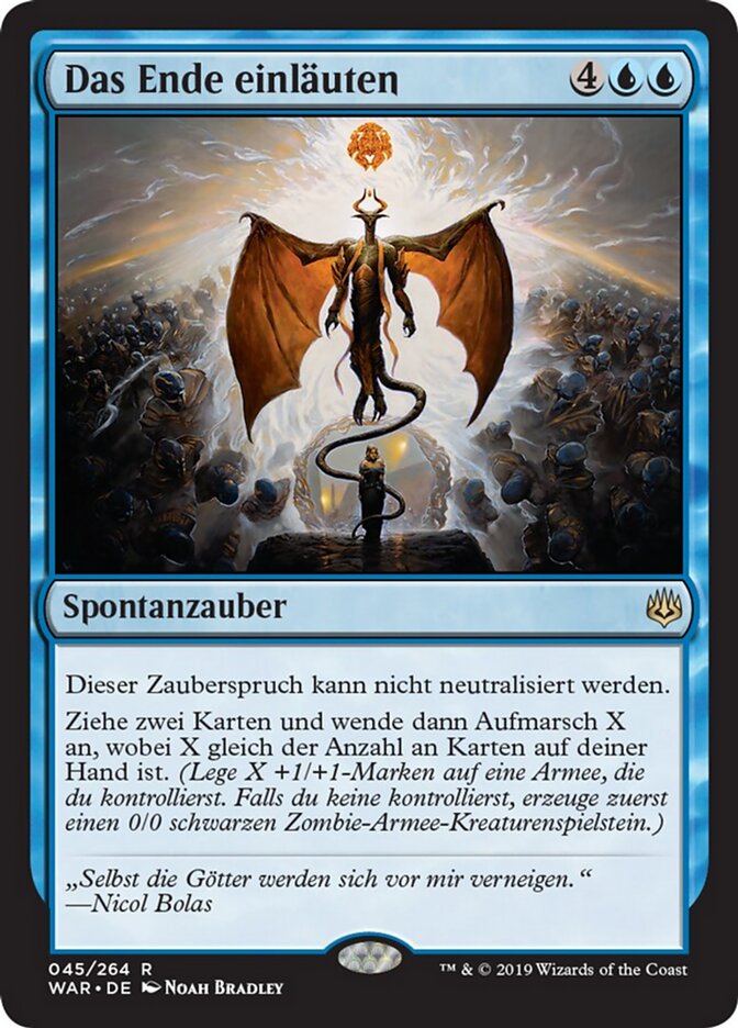 Das Ende einläuten