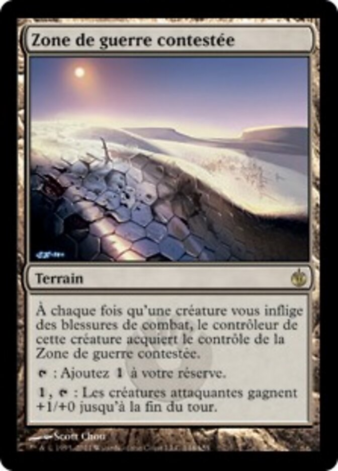 Zone de guerre contestée