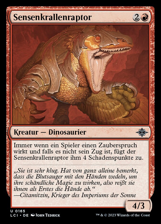 Sensenkrallenraptor