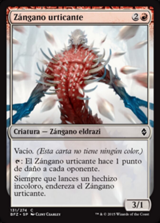 Zángano urticante