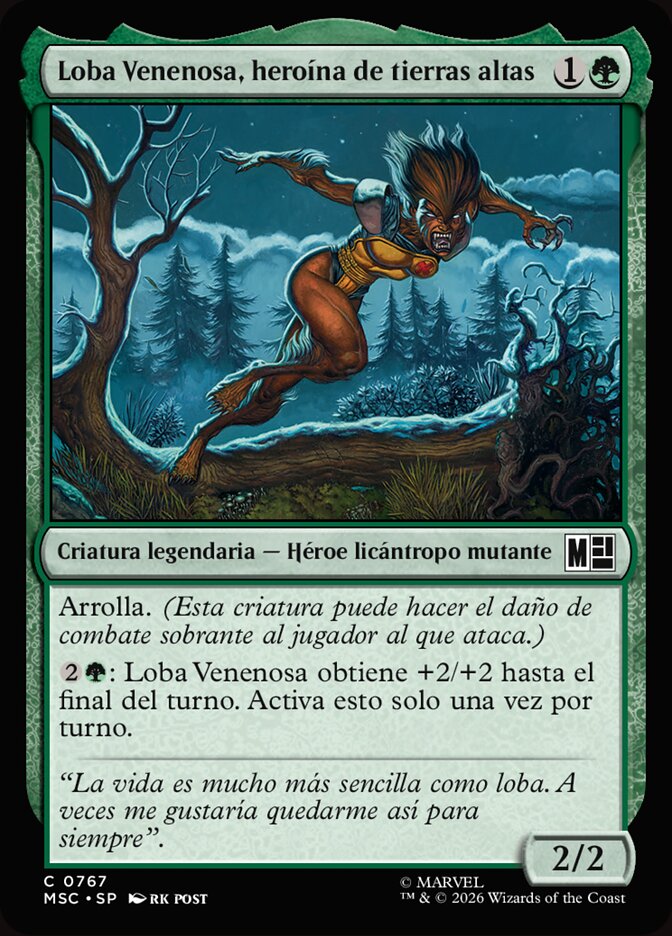 Loba Venenosa, heroína de tierras altas