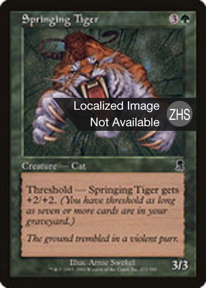 Springing Tiger