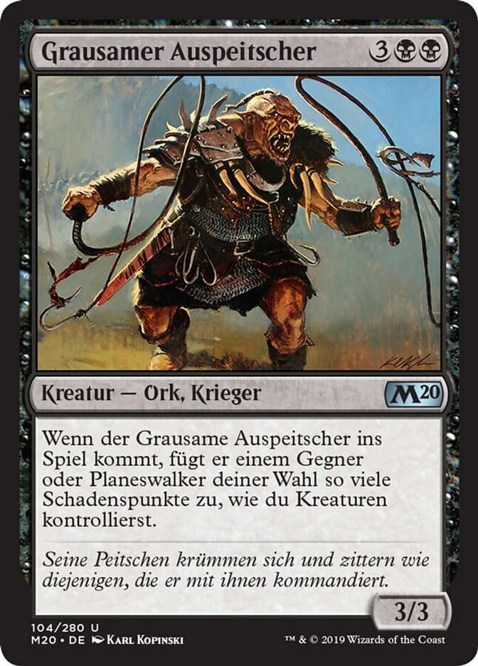 Grausamer Auspeitscher