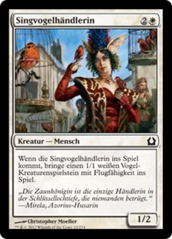 Singvogelhändlerin