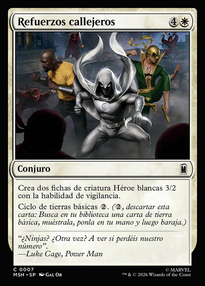 Refuerzos callejeros