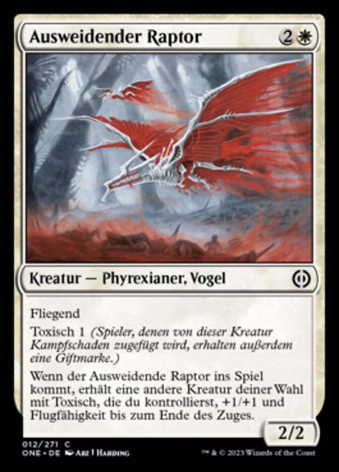 Ausweidender Raptor