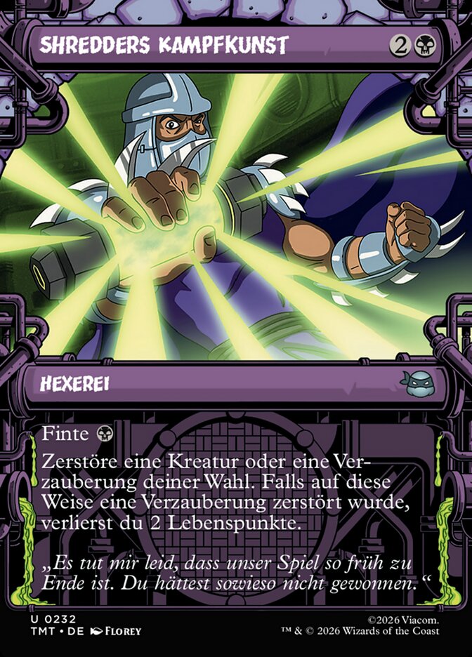Shredders Kampfkunst
