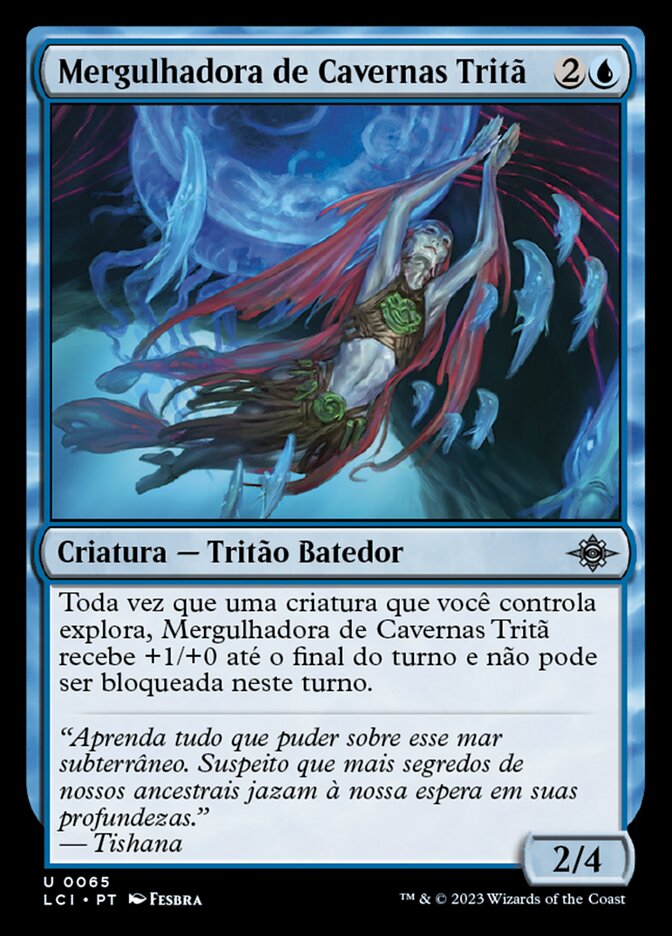 Mergulhadora de Cavernas Tritã
