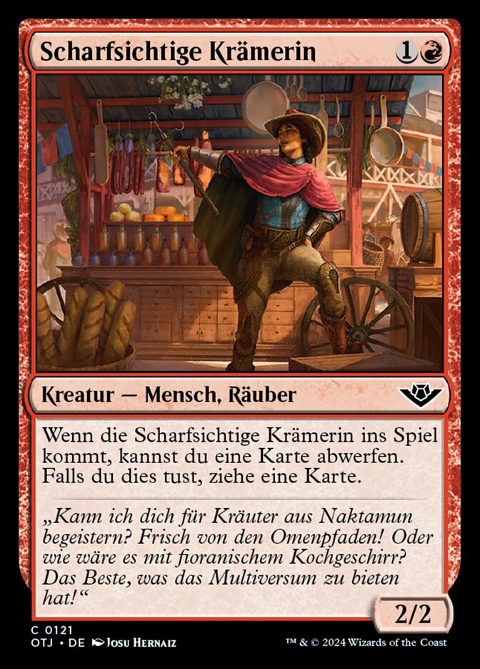 Scharfsichtige Krämerin