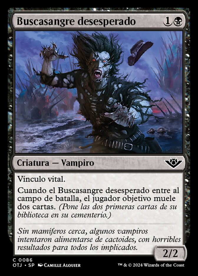 Buscasangre desesperado
