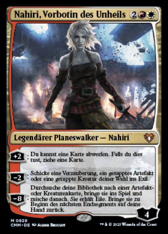 Nahiri, Vorbotin des Unheils