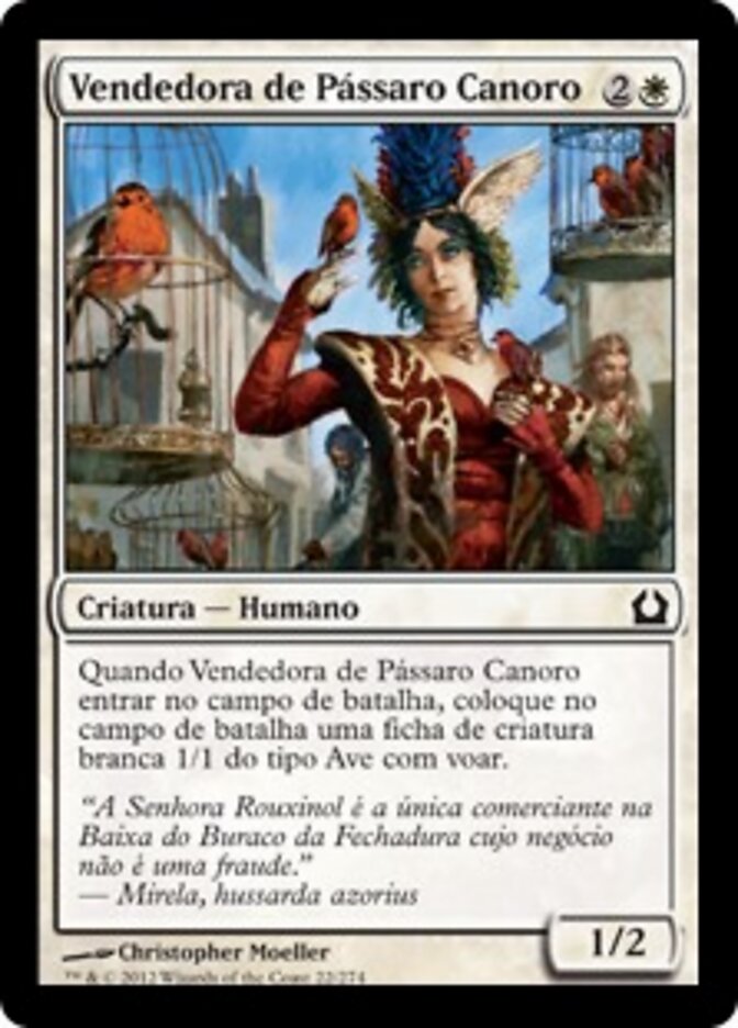 Vendedora de Pássaro Canoro