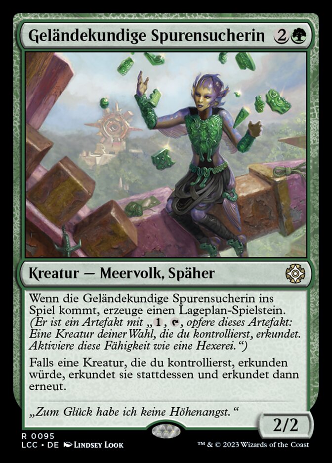 Geländekundige Spurensucherin