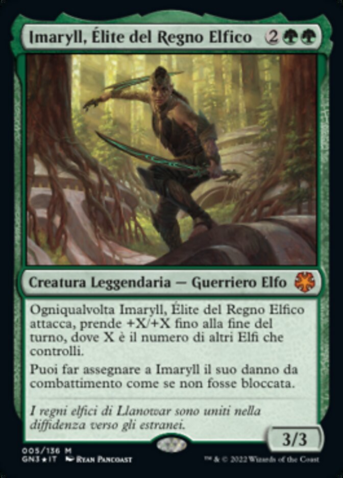 Imaryll, Élite del Regno Elfico