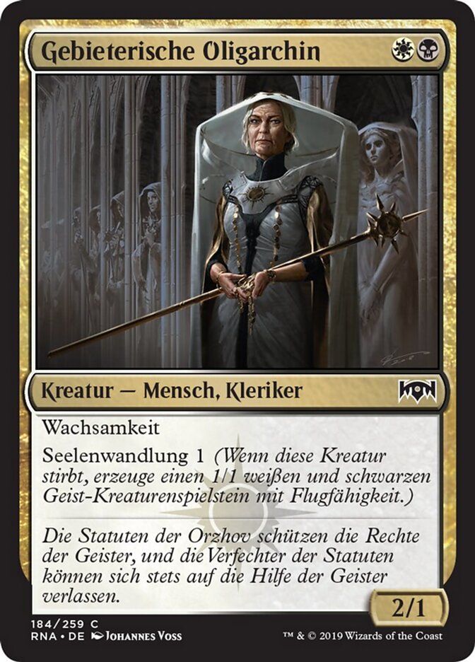 Gebieterische Oligarchin