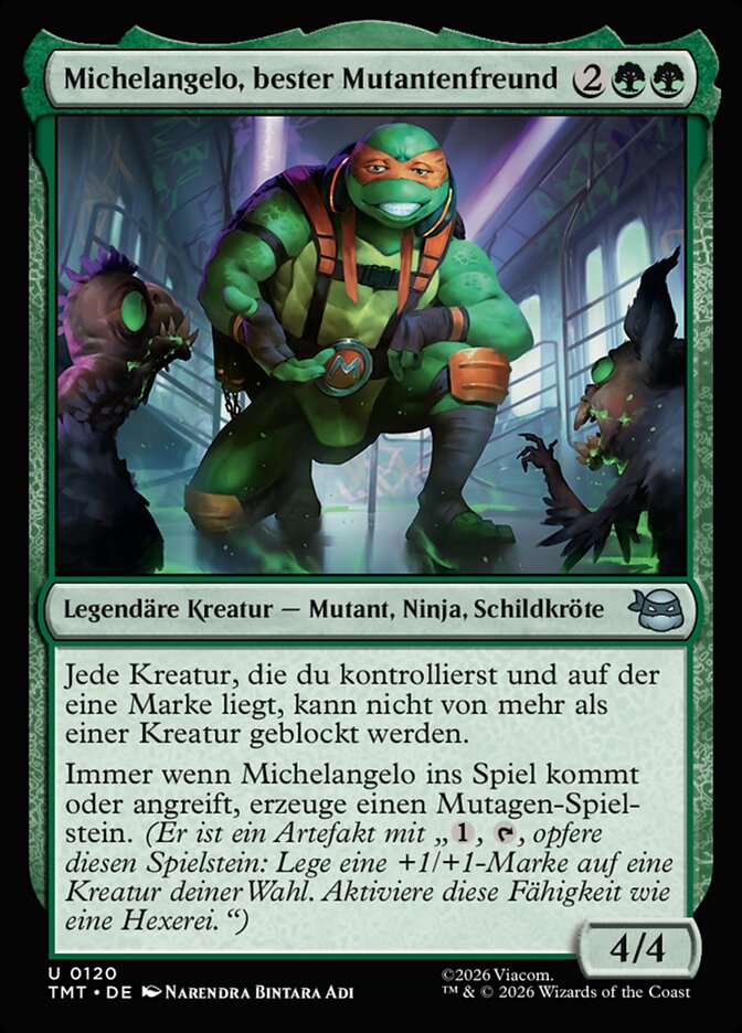 Michelangelo, bester Mutantenfreund