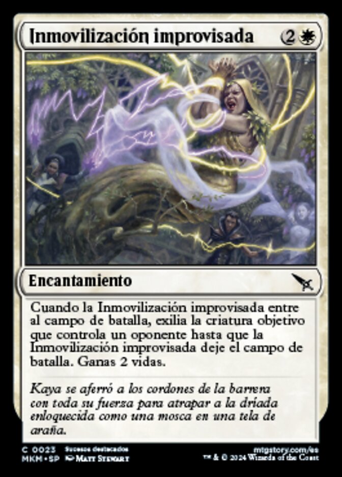 Inmovilización improvisada