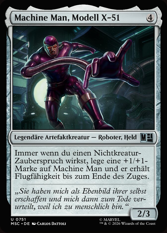 Machine Man, Modell X-51