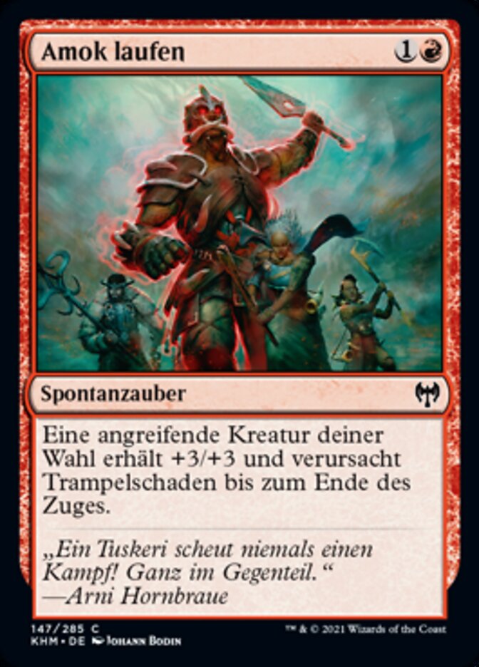 Amok laufen