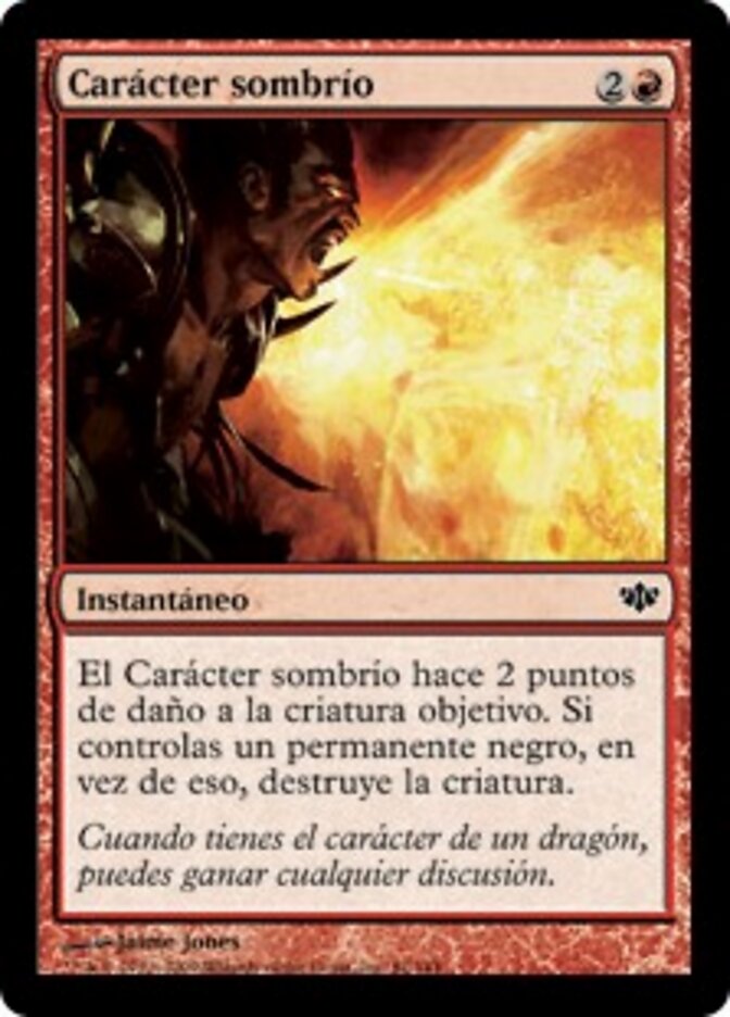 Carácter sombrío