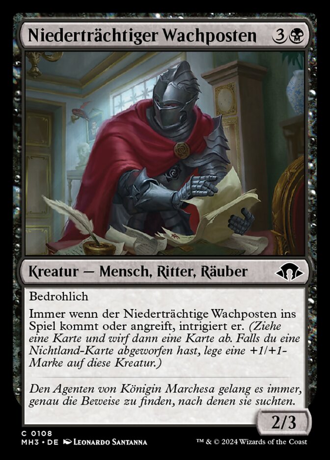 Niederträchtiger Wachposten