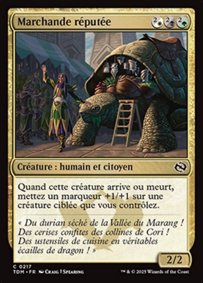 Marchande réputée