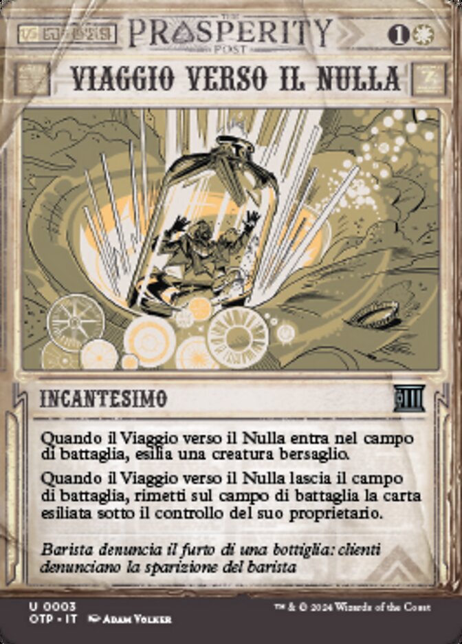 Viaggio verso il Nulla