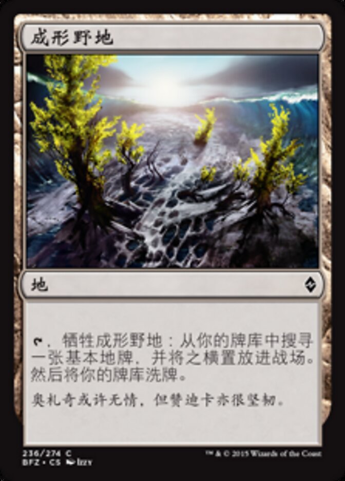 成形野地