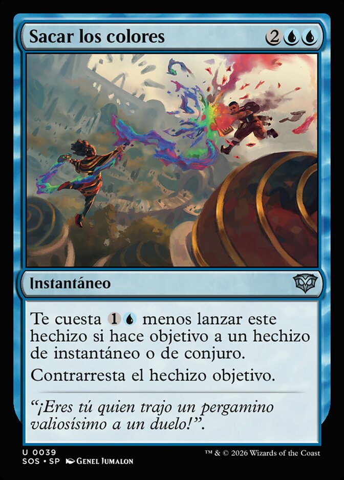 Sacar los colores