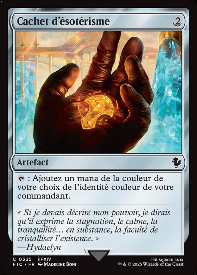 Cachet d'ésotérisme
