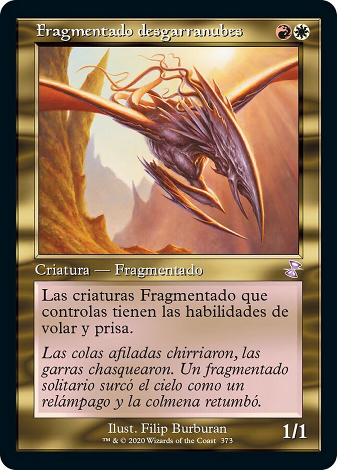 Fragmentado desgarranubes